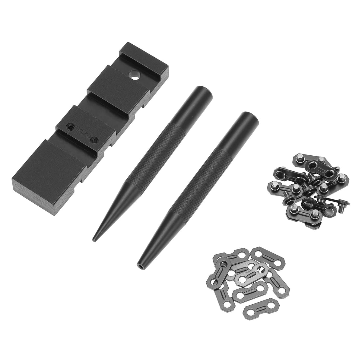 QWORK broken chain insert for quick on-site repair demonstrations.
