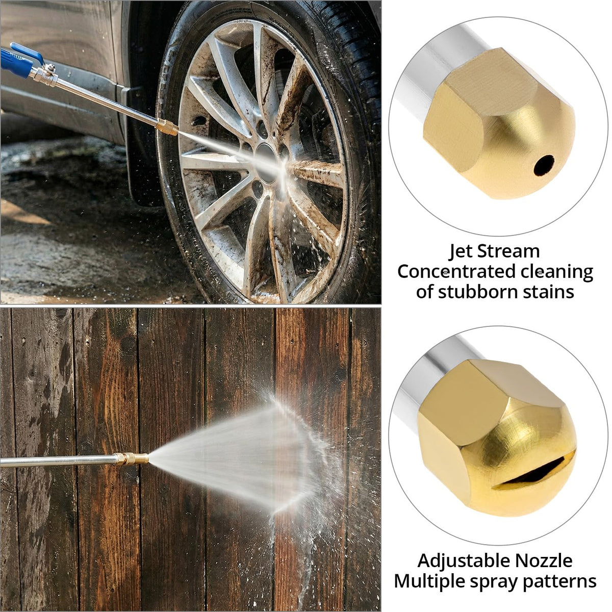 QWORK setup for car wash and outdoor cleaning