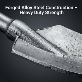 QWORK clay-loosening scoop bit powers tough soil tasks