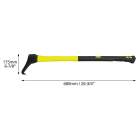 Anti-slip grip plus shock-absorbing handle improves control.