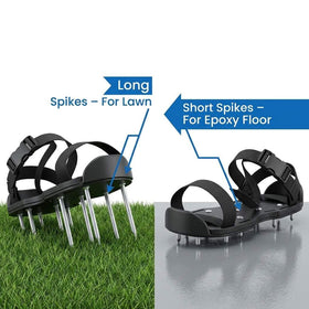 QWORK Epoxy floor spiked shoes featuring one-inch spikes ideal for epoxy coatings and overlays.