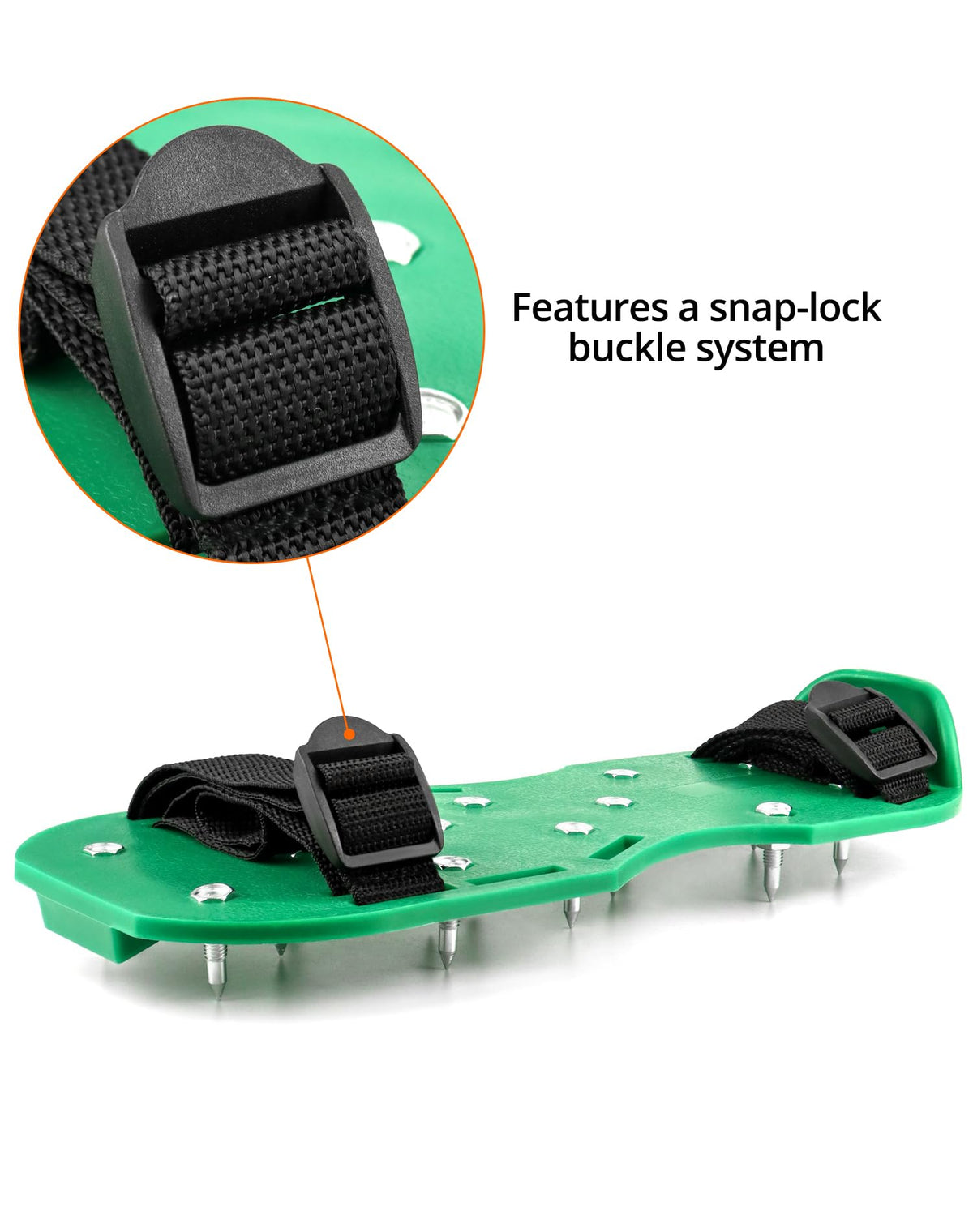 QWORK Gunite Spiked Shoes with 13 spikes provide stable footing on epoxy.