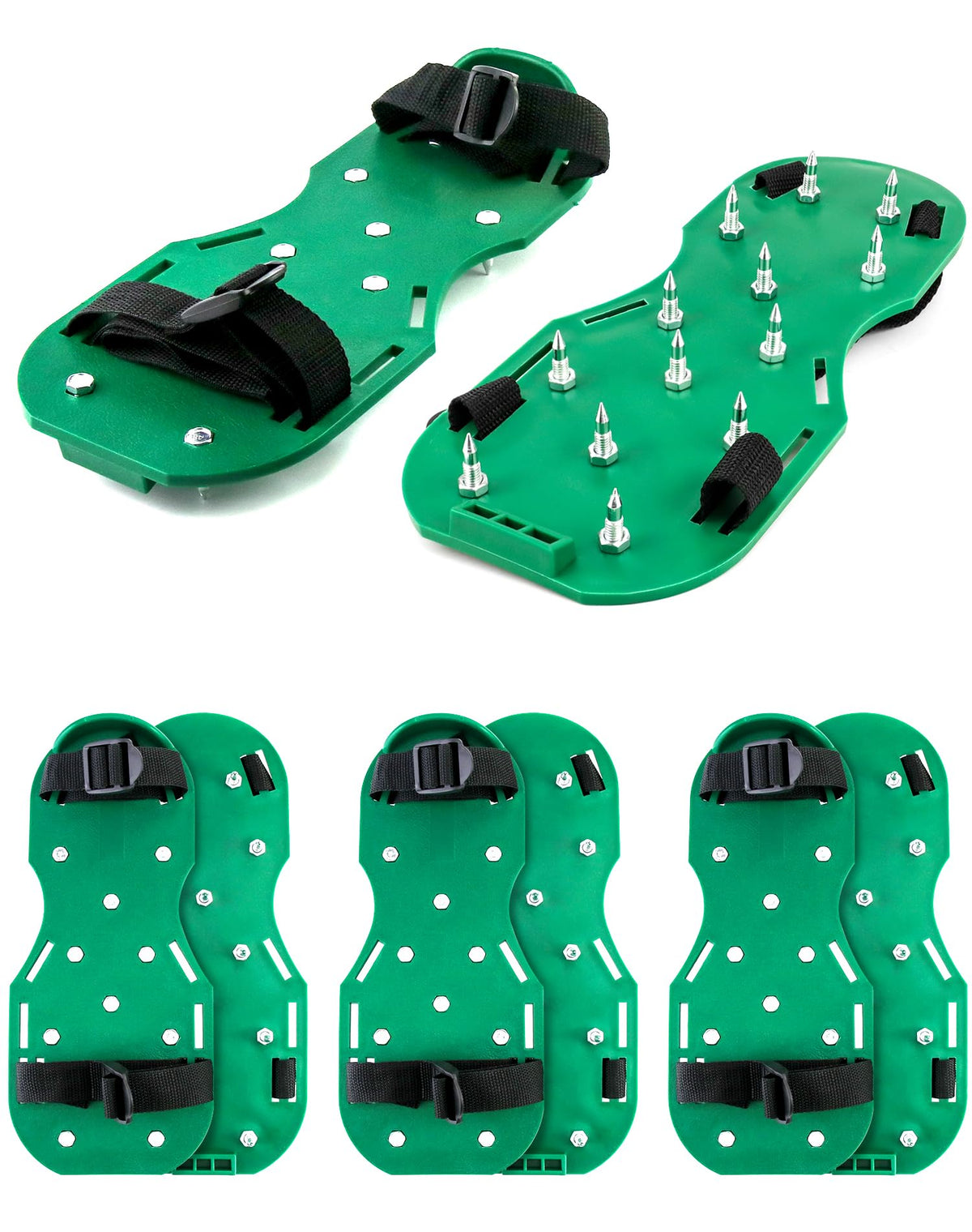 QWORK Gunite Spiked Shoes show assembly-ready design for quick site setup.