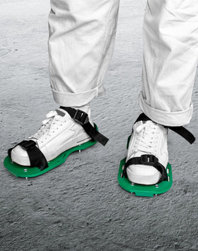 QWORK Gunite Spiked Shoes designed for epoxy floors and coating applications.