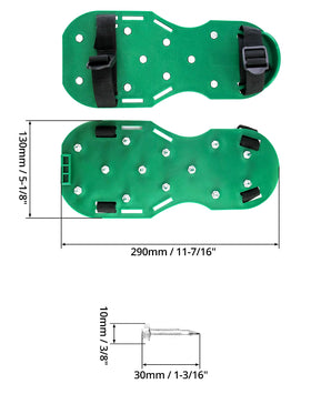 QWORK Gunite Spiked Shoes ideal for resin overlays and surface installation.