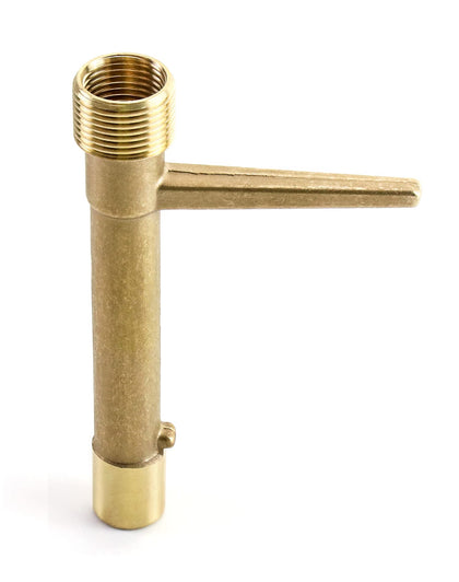 QWORK Quick Coupling Valve Key brass finish for durable irrigation setups.
