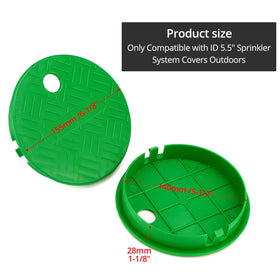 QWORK outdoor sprinkler cover, quick install and durable plastic construction.