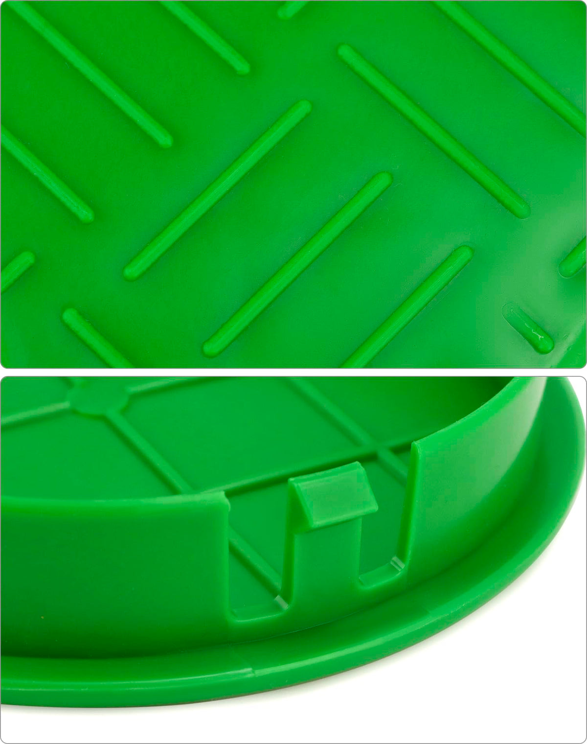 QWORK durable plastic resists corrosion and acids.