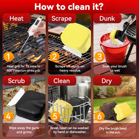 Removable cleaning head for easy dishwasher safe maintenance