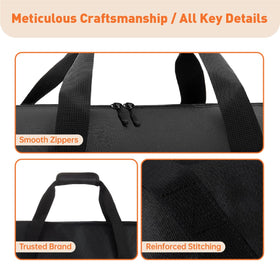 QYILUARE external pocket stores spatulas and brushes for quick access