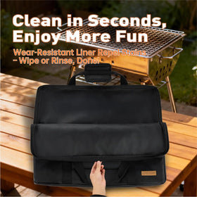 QYILUARE FG20 griddle bag with waterproof coating guards against rain