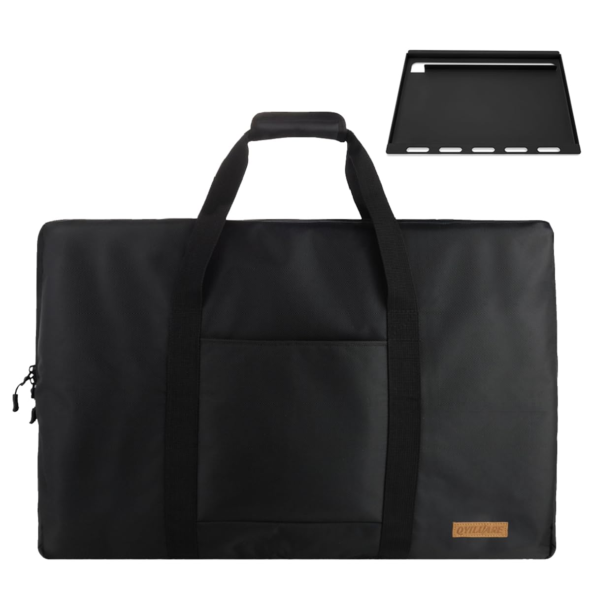 QYILUARE heavy-duty 1680D griddle bag protecting Weber Spirit 300 series during travel