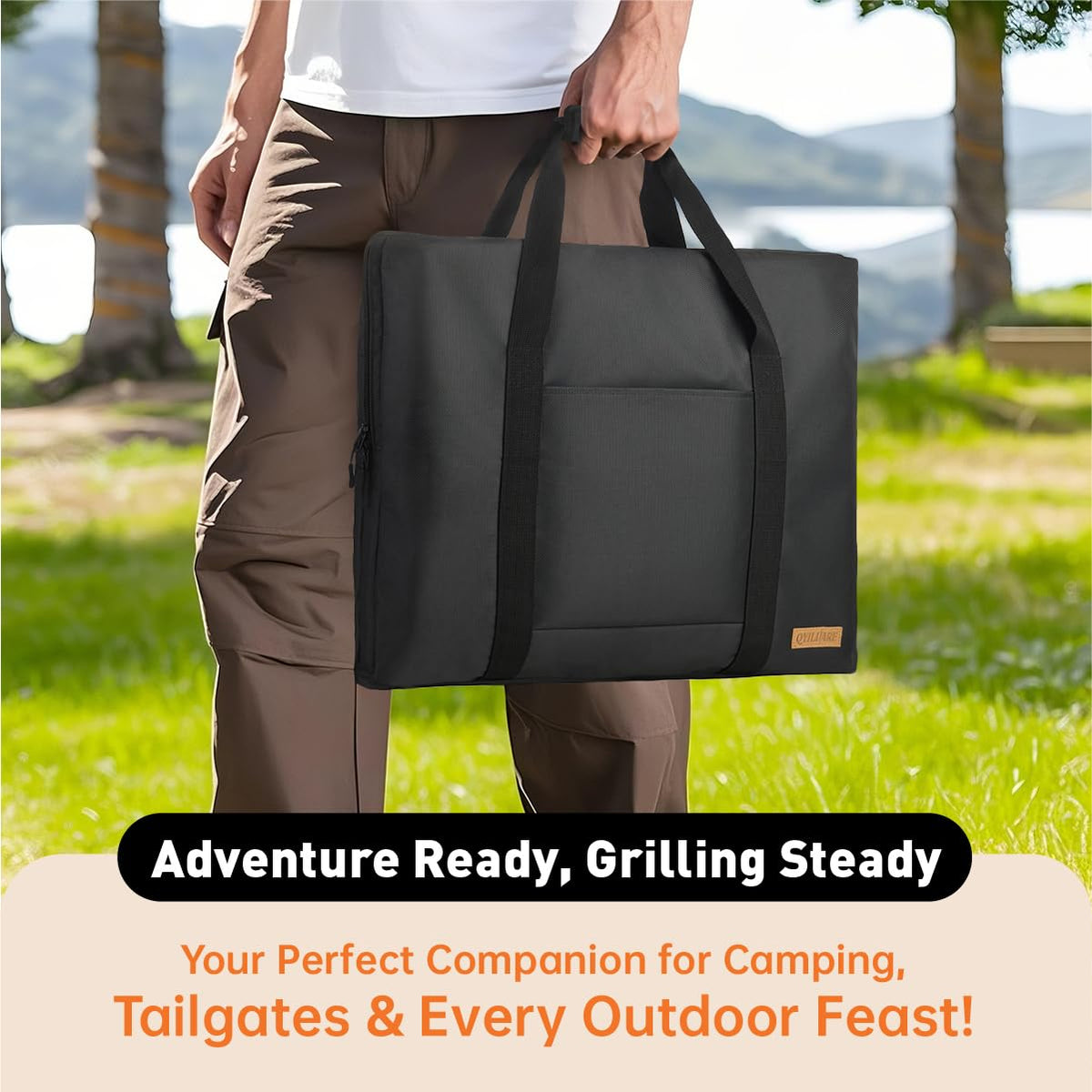 QYILUARE padded handle and reinforced bottom for secure transport