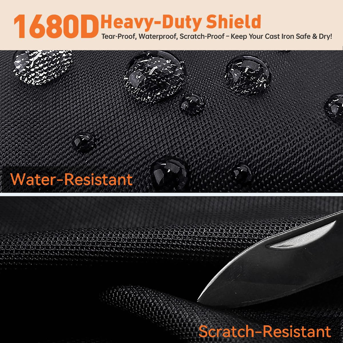 QYILUARE 1680D bag cleans easily with a damp cloth after use