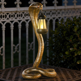 QZJDDZSW walkway snake lantern guides guests after dark.