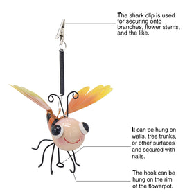 QZLOHOM decorative bee figures, 4-inch size, subtle garden focal points.