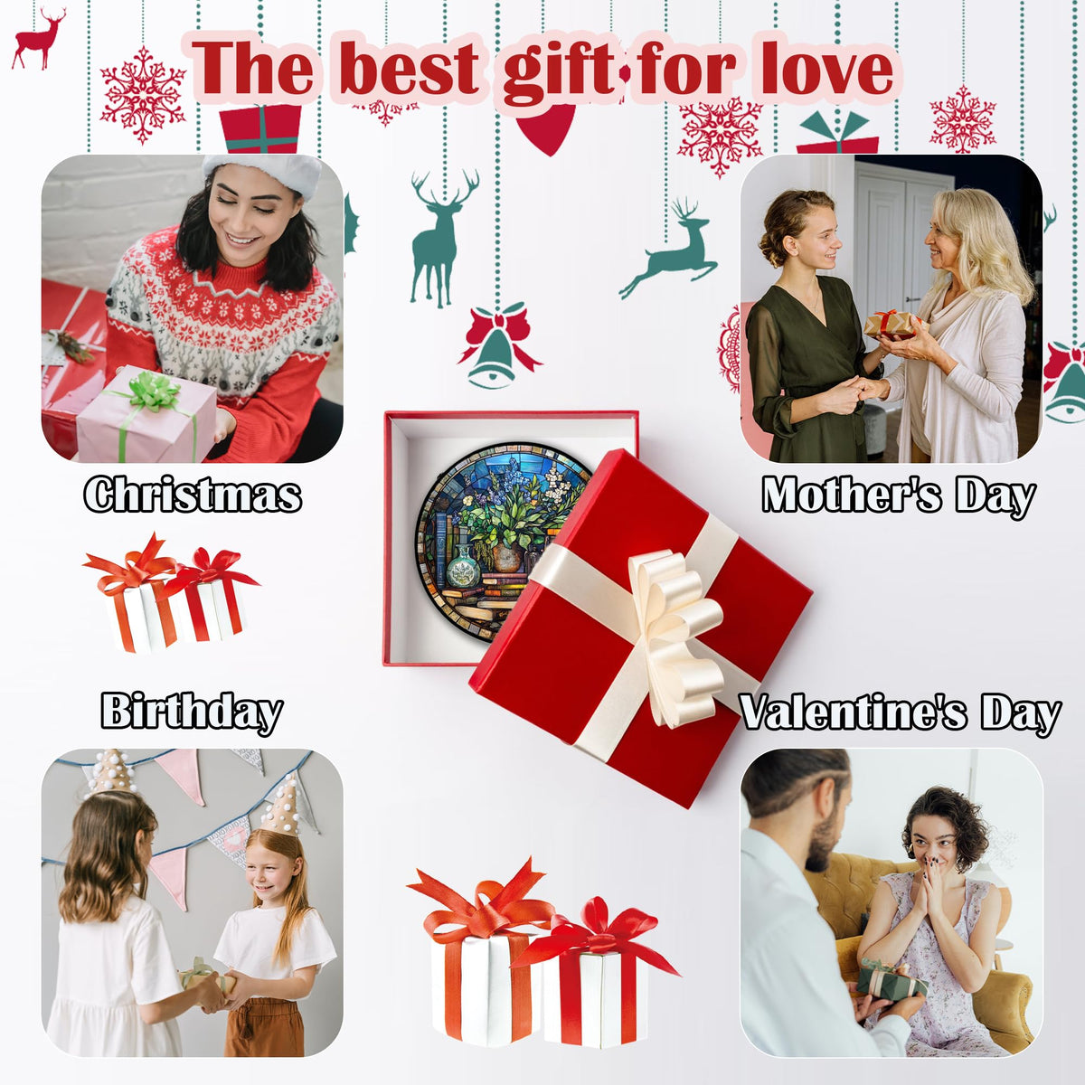 QZQCBLC gift-ready sun catcher for birthdays and holidays