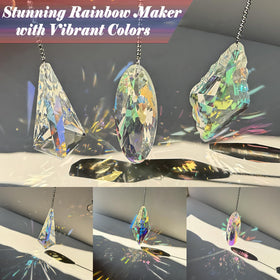 R REVOLEURT window-hanging crystal prisms elevate indoor ambiance