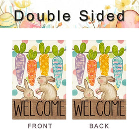 RABUSOFA 12x18 Easter flag brightens patios and gardens in springtime.