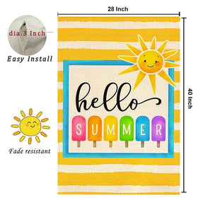 RABUSOFA easy-install flag with top sleeve fits standard poles.