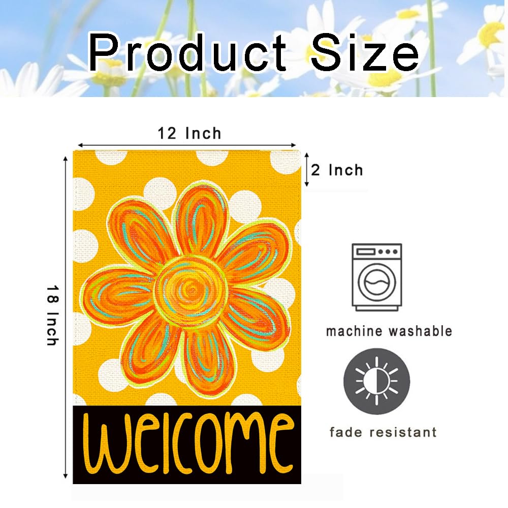 RABUSOFA garden flag for porch decor that welcomes guests
