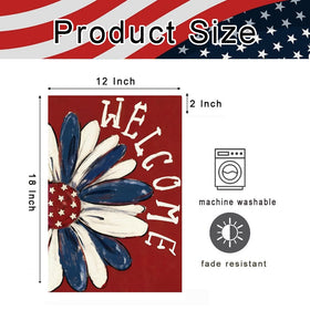 RABUSOFA machine-washable flag cleans easily after outdoor gatherings.