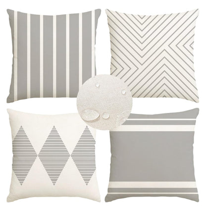 RABUSOFA outdoor pillow cover 16x16 gray protects cushions from moisture