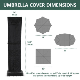 Rachmi 600D Oxford fabric cover provides water resistance and fade protection.