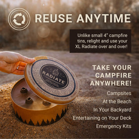 Radiate smokeless fire pit ambiance for clean outdoor socializing.
