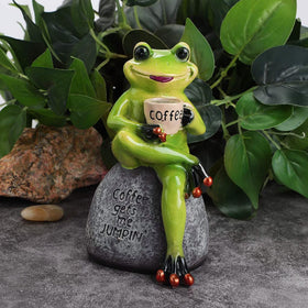Raeasily resin statue features UV and waterproof coating for lasting color.