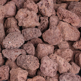 Rahato 20lb red lava rocks bag for natural decor and ready-to-use fire pits