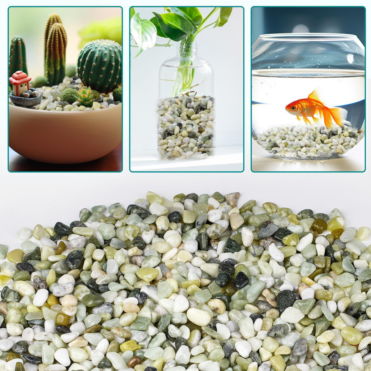Rahato jade pebbles support drainage and soil protection for healthy roots