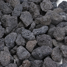 Rahato lava rocks 20lb bag for natural, even flame distribution in fire pits.