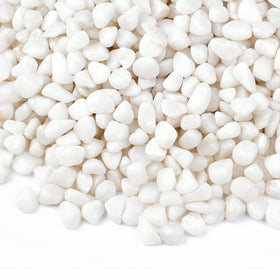 Rahato small white rocks for planters shine with a premium look