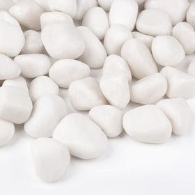 Rahato white rocks 1-2 inch for indoor plants improve drainage and elegance.
