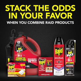 Raid packaging close-up illustrating trusted 60+ years in pest control.