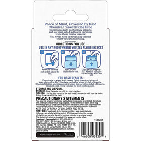 Close-up of Raid Essentials refill cartridge highlighting adhesive capture