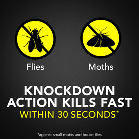 Raid Flying Insect Killer suitable for indoor use to reduce nuisance pests.