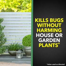 Raid House & Garden usage indoors and outdoors for versatile pest control.