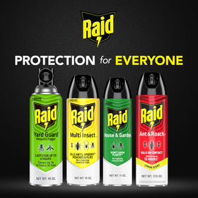 Raid House & Garden four-pack provides dependable bug protection.