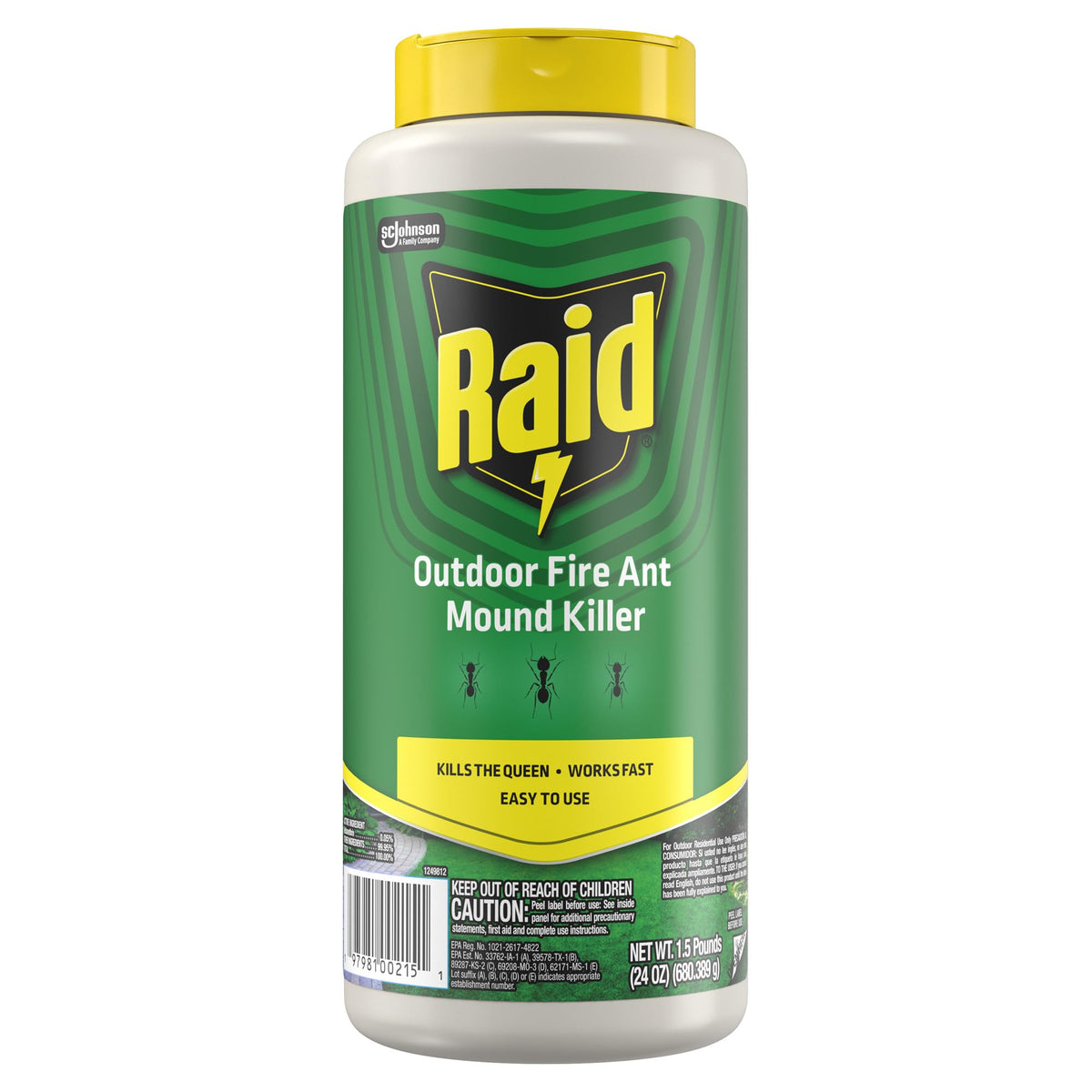 Raid waterproof dust remains effective outdoors even after rain exposure.