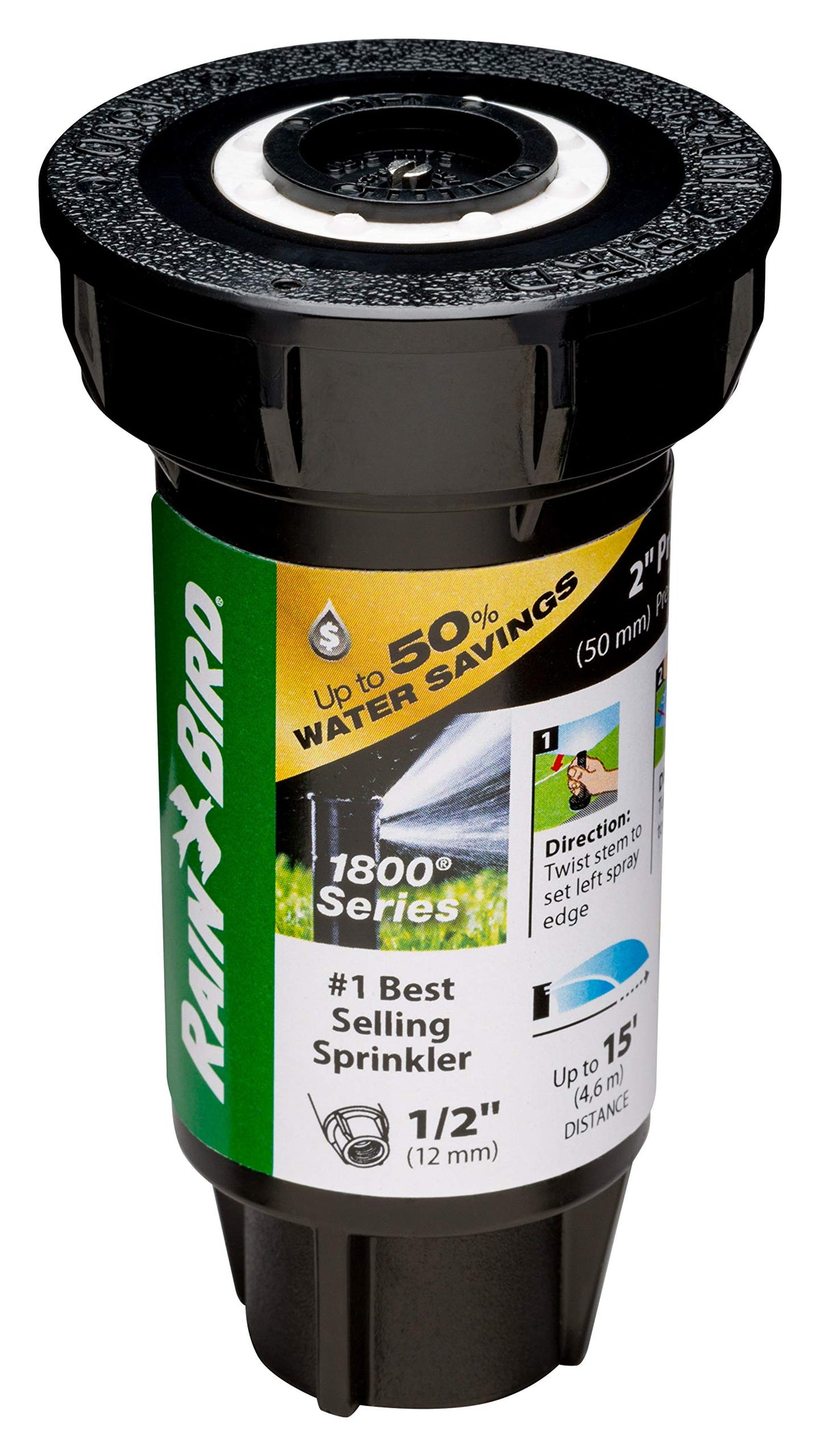 Rain Bird 1802QDSPRS regulator dial set to 30 psi for consistent watering
