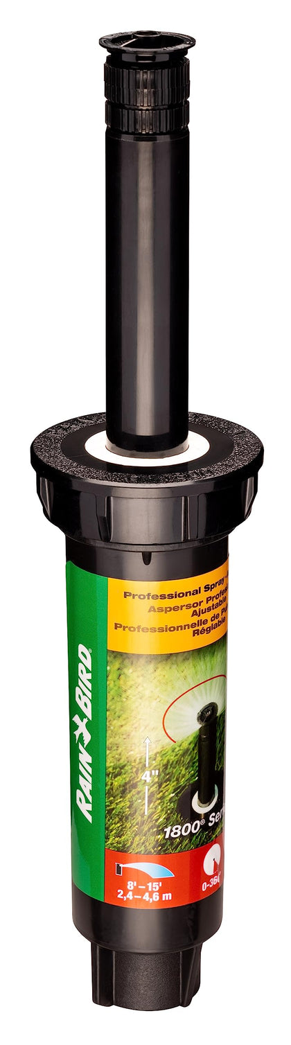Rain Bird 1804VAN sprinkler top view highlighting rugged build for long-lasting operation.