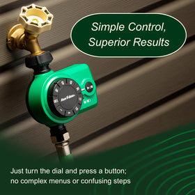 Rain Bird 1ZEHTMRS auto-shutoff helps prevent overwatering and water waste.