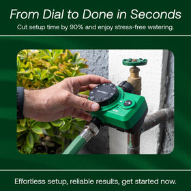 Rain Bird 1ZEHTMRS LED status indicator shows watering state at a glance.