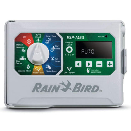 Rain Bird ESPME3 dial-and-backlit-display for quick setup