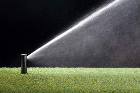 Rain Curtain 25° nozzles provide even coverage across curved layouts.