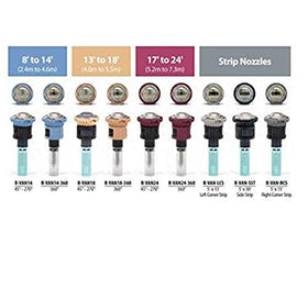 Rain Bird stainless steel radius adjustment screw ensures durable tuning