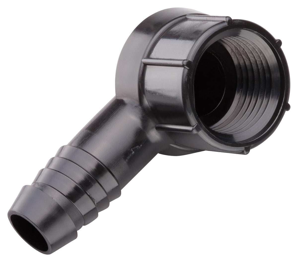 Rain Bird SWGF050 elbow fitting connects EZ Pipe to 1/2 in barb, ensuring a secure, leak-resistant seal.