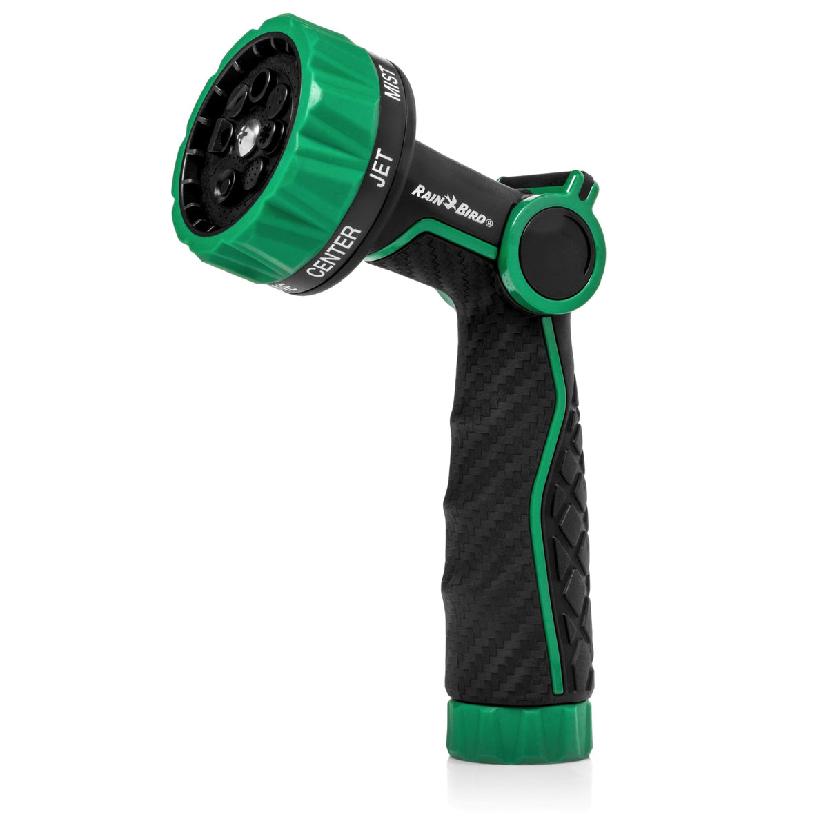 Rain Bird TCNZL8P pistol grip nozzle provides ergonomic control for precise watering tasks.